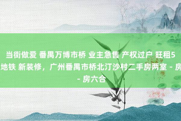 当街做爱 番禺万博市桥 业主急售 产权过户 旺租5千 近地铁 新装修，广州番禺市桥北汀沙村二手房两室 - 房六合