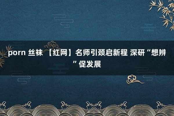 porn 丝袜 【红网】名师引颈启新程 深研“想辨”促发展