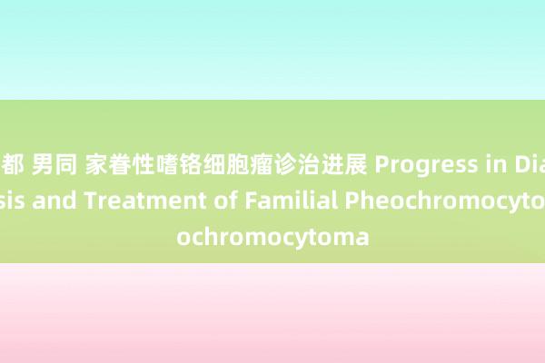 成都 男同 家眷性嗜铬细胞瘤诊治进展 Progress in Diagnosis and Treatment of Familial Pheochromocytoma